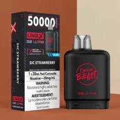 Flavour Beast Level X G2 Ultra – Sic Aardbei 50.000 trekjes 20ml